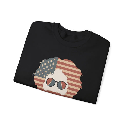 Grateful Dead - Stars & Stripes Jerry | Life is dead. Crewneck Sweatshirt - StealieShop